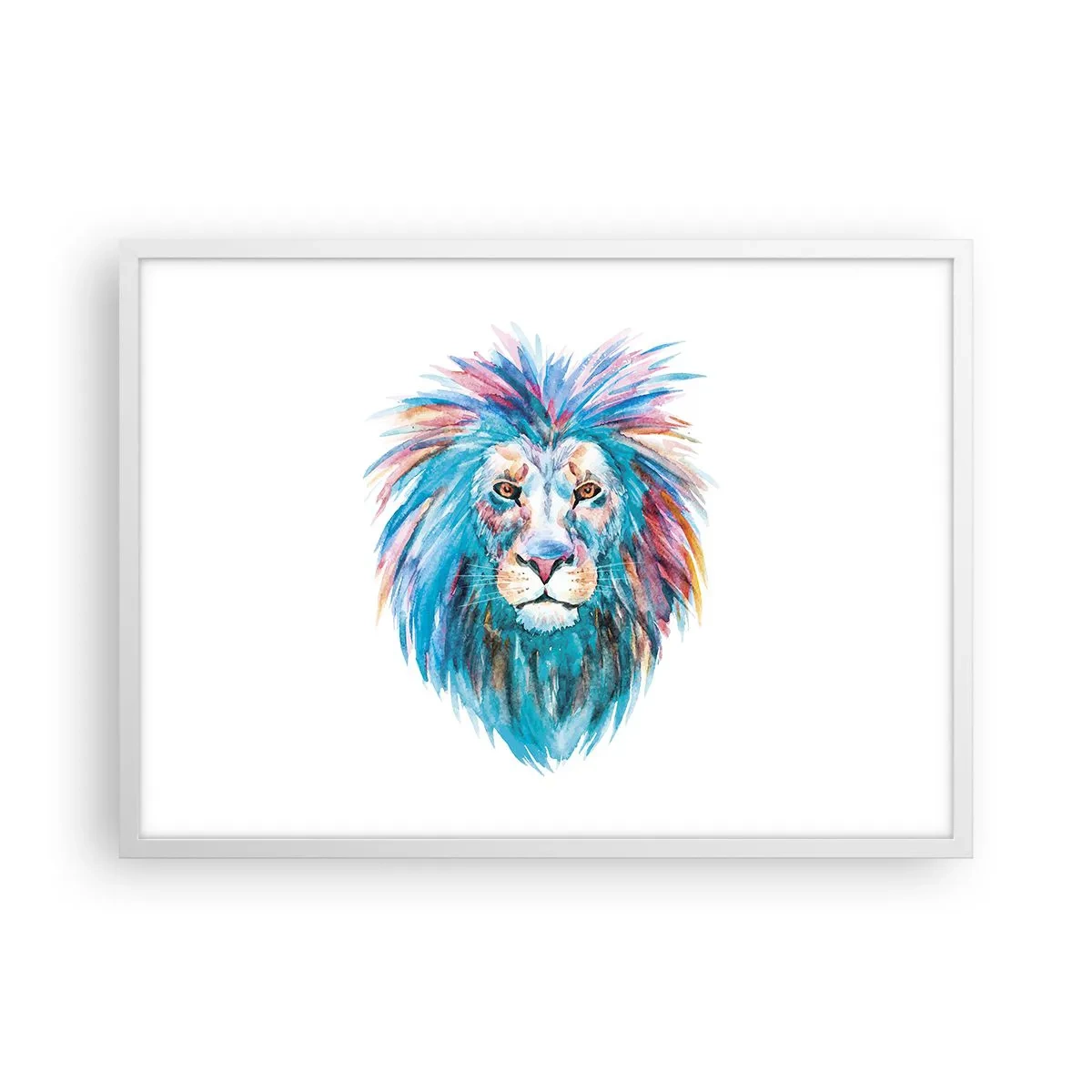 Poster in einem weißen Rahmen - Eine elektrisierende Aura - 70x50 cm