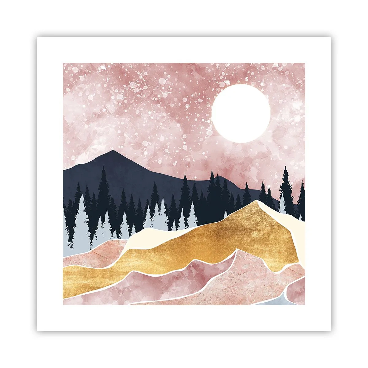 Poster - Nachtwache - 40x40 cm