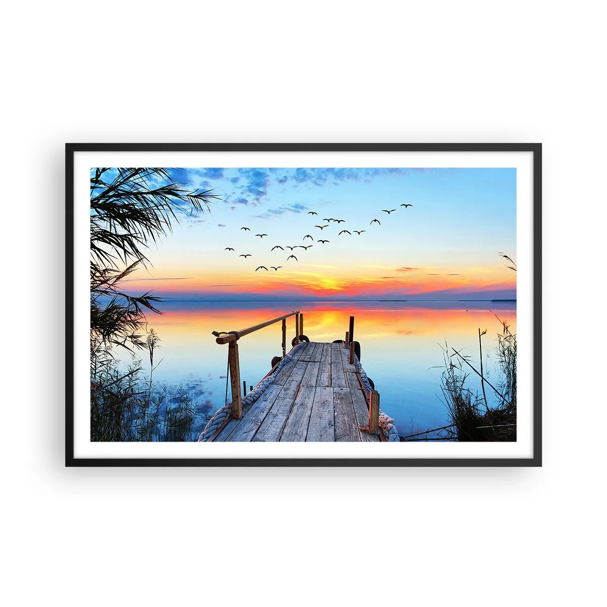 Poster in einem schwarzem Rahmen - Es ist Zeit, zurückzukehren ... - 91x61 cm