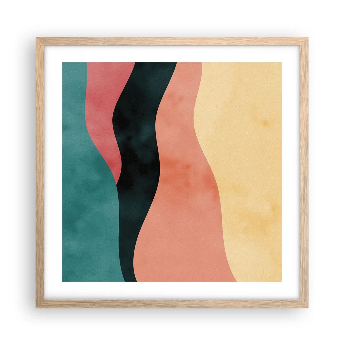 Poster in einem Rahmen aus heller Eiche - Konforme Nichtkonformität - 50x50 cm