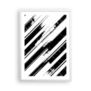Poster in einem weißen Rahmen - Eine intensive und dynamische Komposition - 50x70 cm