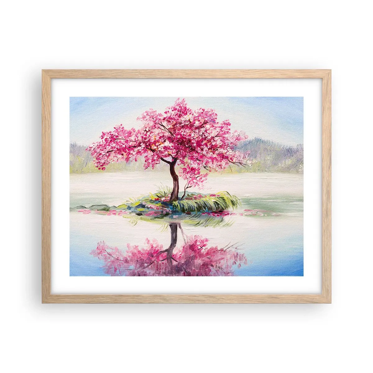 Poster in einem Rahmen aus heller Eiche - Der Ritus des Frühlings - 50x40 cm