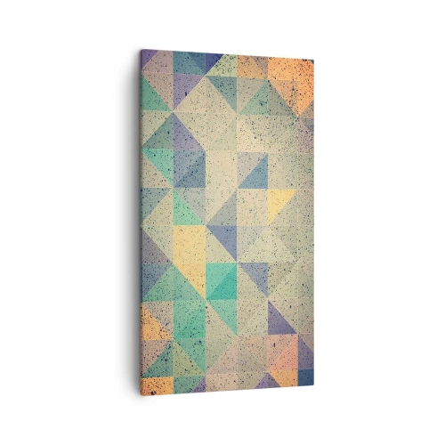 Bild auf Leinwand - Leinwandbild - Republik der Dreiecke - 45x80 cm