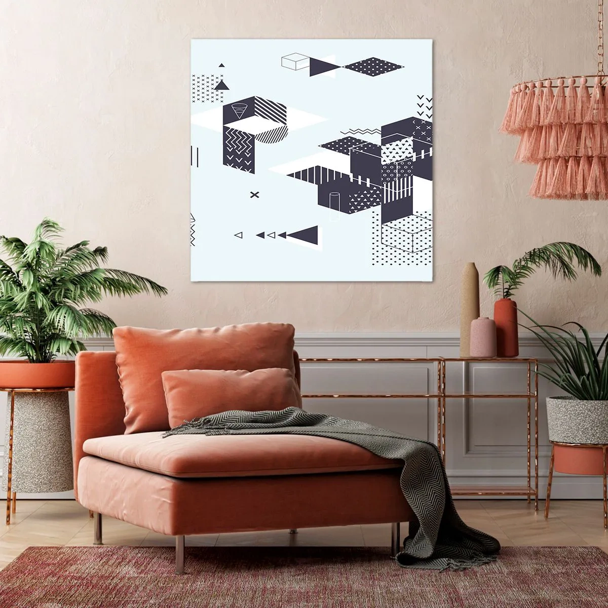Bild auf Leinwand - Leinwandbild - In der Seele eines Mathematikers - 60x60 cm