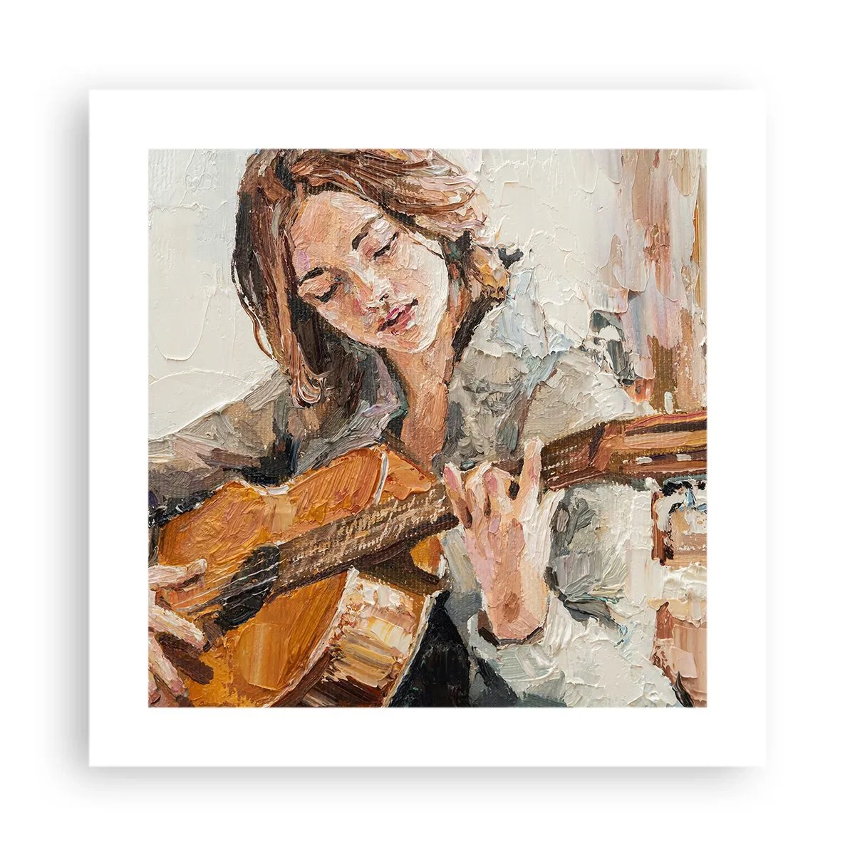 Poster - Konzert für Gitarre und Mädchenherz - 40x40 cm