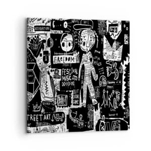 Bild auf Leinwand - Leinwandbild - Spirituelle Jugend des Gesetzes und der Freude - 70x70 cm