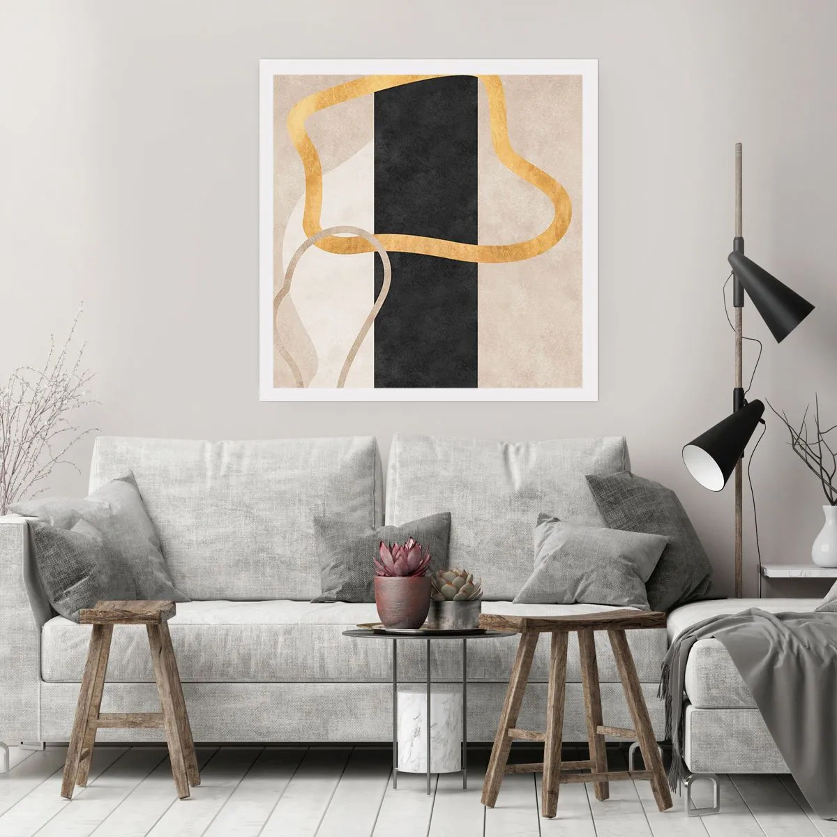 Poster - Schleifenformen - 50x50 cm