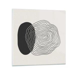 Glasbild - Bild auf glas - Dauer und Schwingung - 60x60 cm