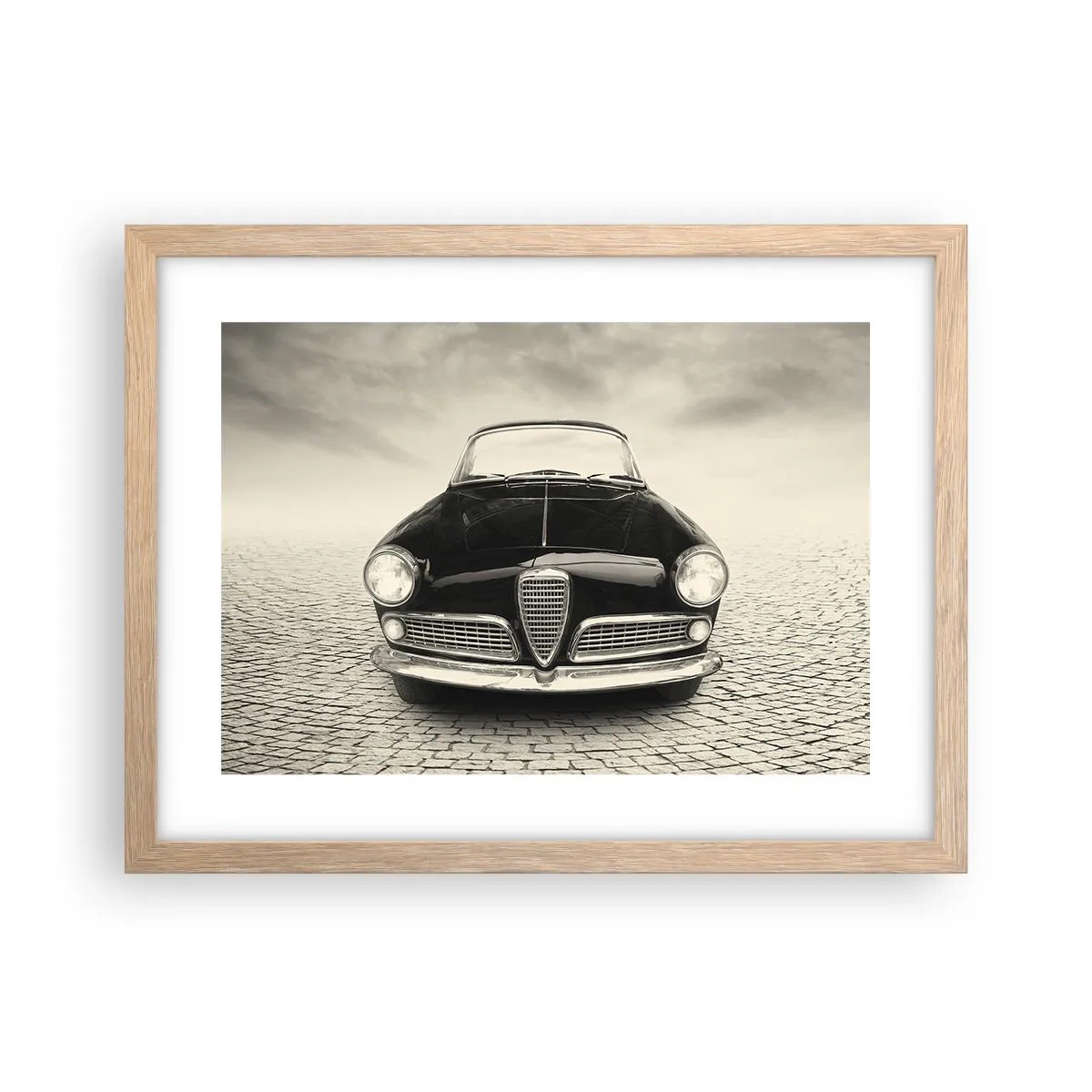 Poster in einem Rahmen aus heller Eiche - Man muss mich einfach lieben - 40x30 cm