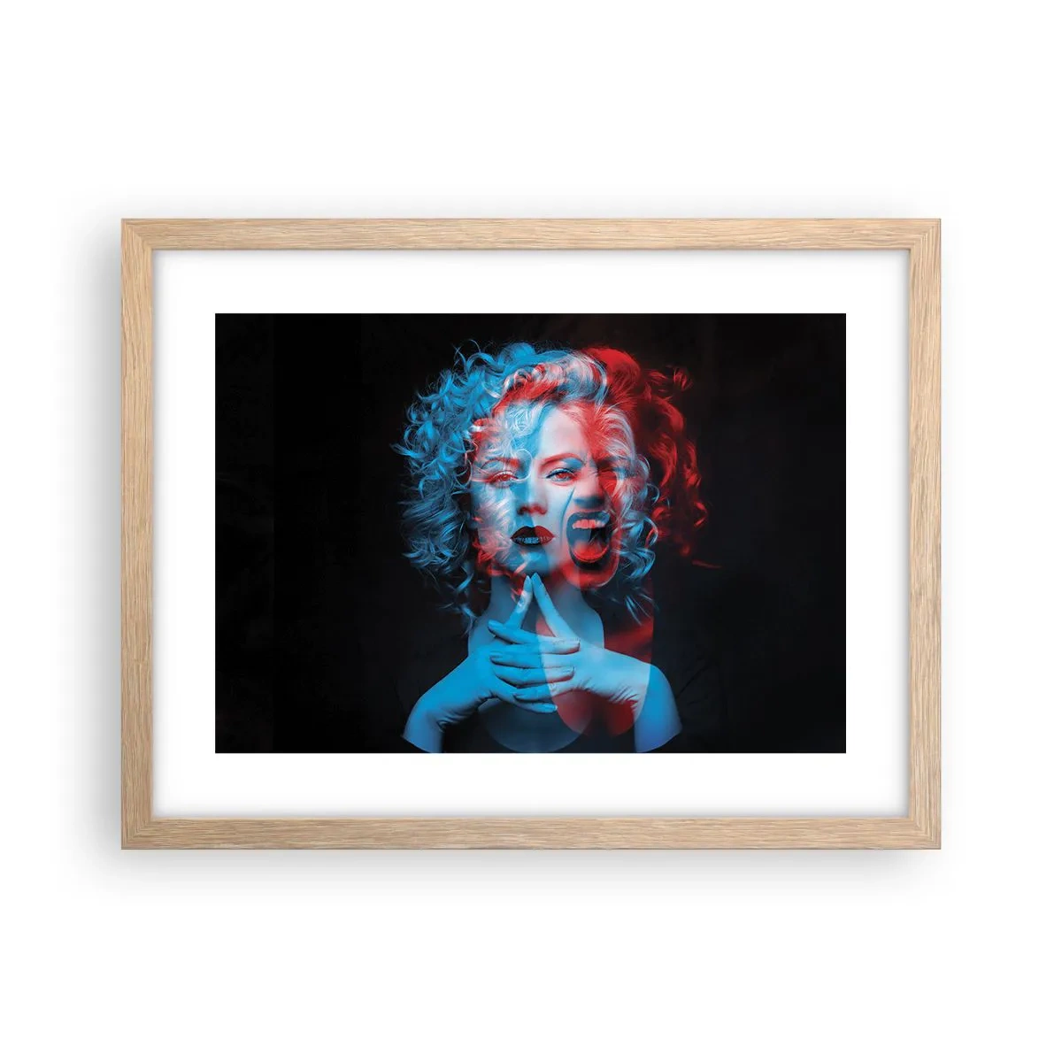 Poster in einem Rahmen aus heller Eiche - Alter Ego - 40x30 cm