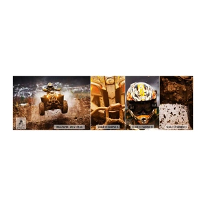 Fototapeten Muster Selbstklebend Deluxe Sticker - Kein Risiko kein Spaß - Sport, Quad, Wettrennen - 100x30 cm