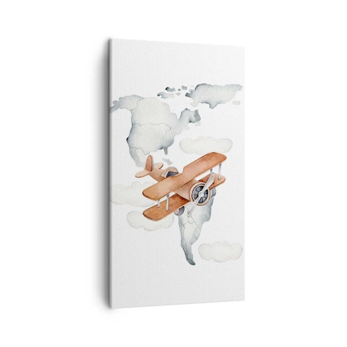 Bild auf Leinwand - Leinwandbild - Im Pioniergeist - 45x80 cm