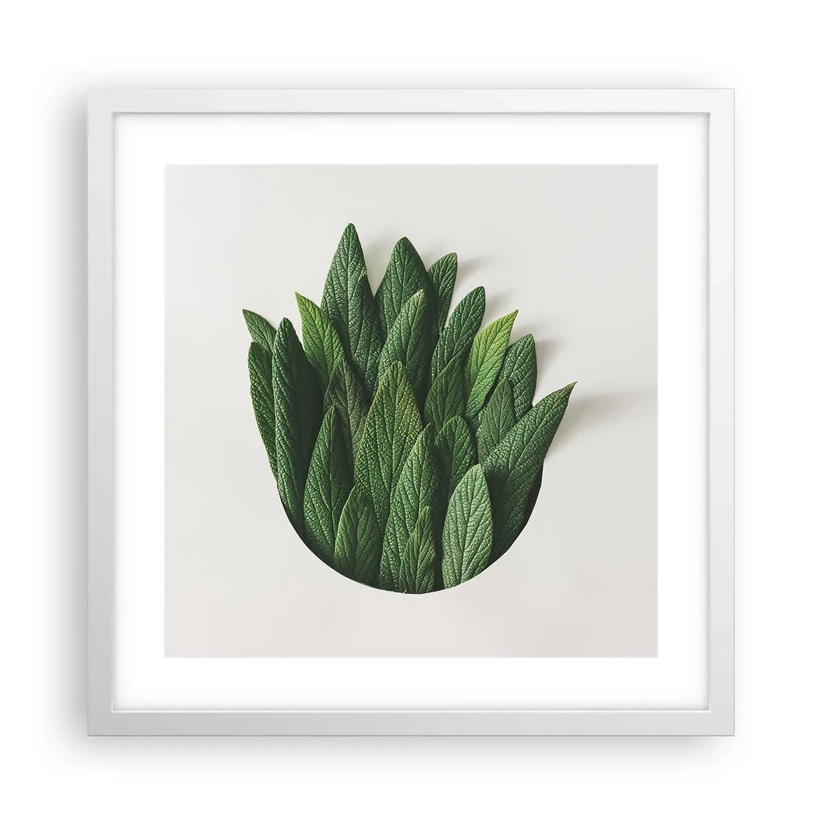 Poster in einem weißen Rahmen - Ungebremste Neugier - 40x40 cm