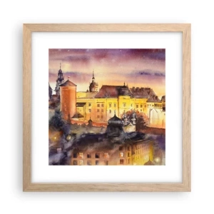 Poster in einem Rahmen aus heller Eiche - Geschichte und Märchen - 30x30 cm