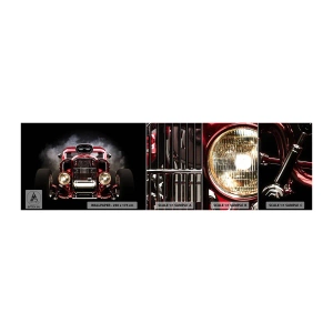 Fototapetenmuster Standard Eco - Schnell und wahnsinnig schön - Automobil, Auto, Sport - 100x30 cm