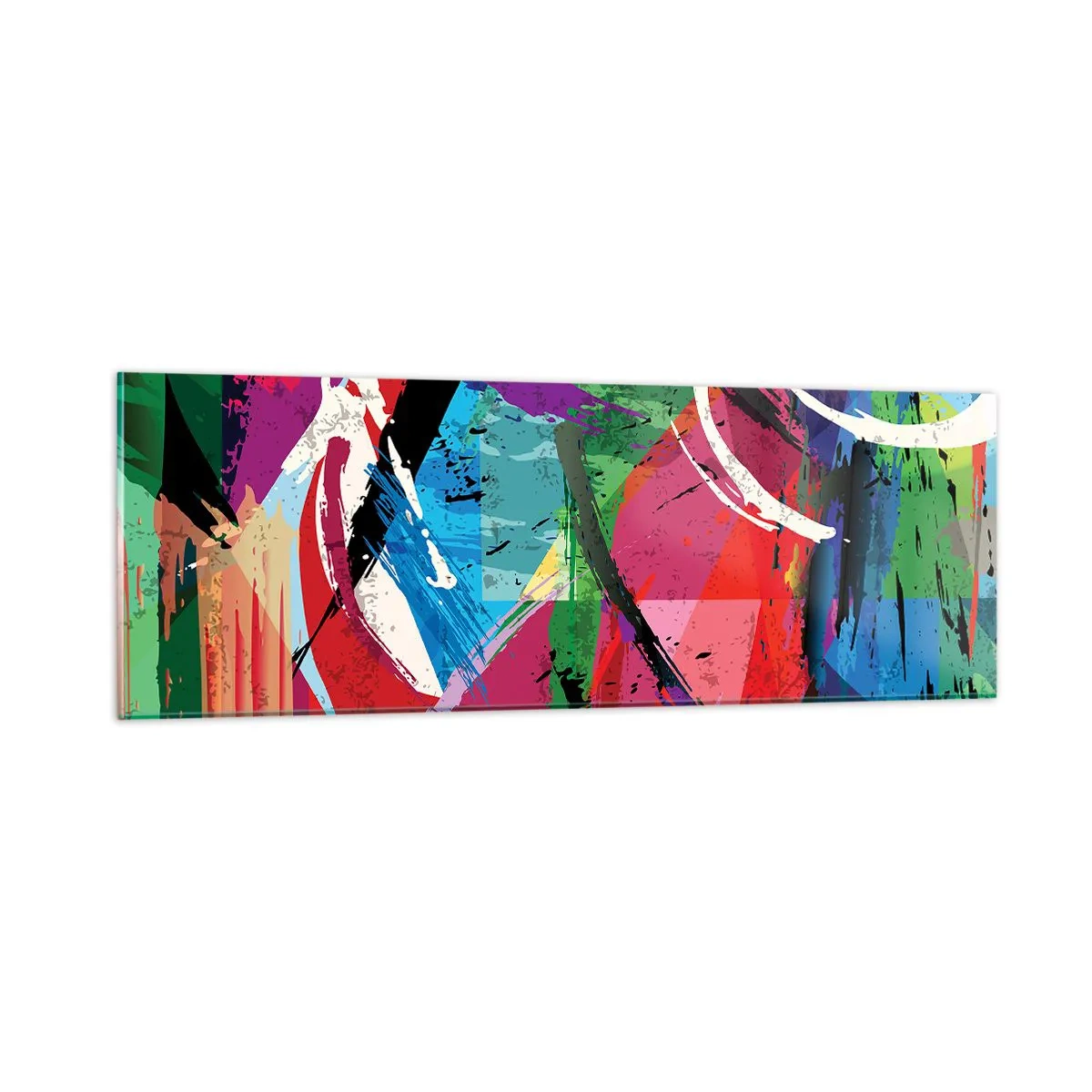 Glasbild - Bild auf glas - Schnell, spritzig und springt - 90x30 cm