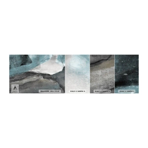 Fototapeten Muster Selbstklebend Deluxe Sticker - Abstraktion: Felsen und Eis - Minimalismus, Stück, Modern - 100x30 cm