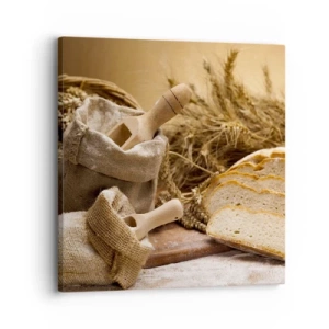 Bild auf Leinwand - Leinwandbild - Wie mit einem Messer geschnitten - 30x30 cm