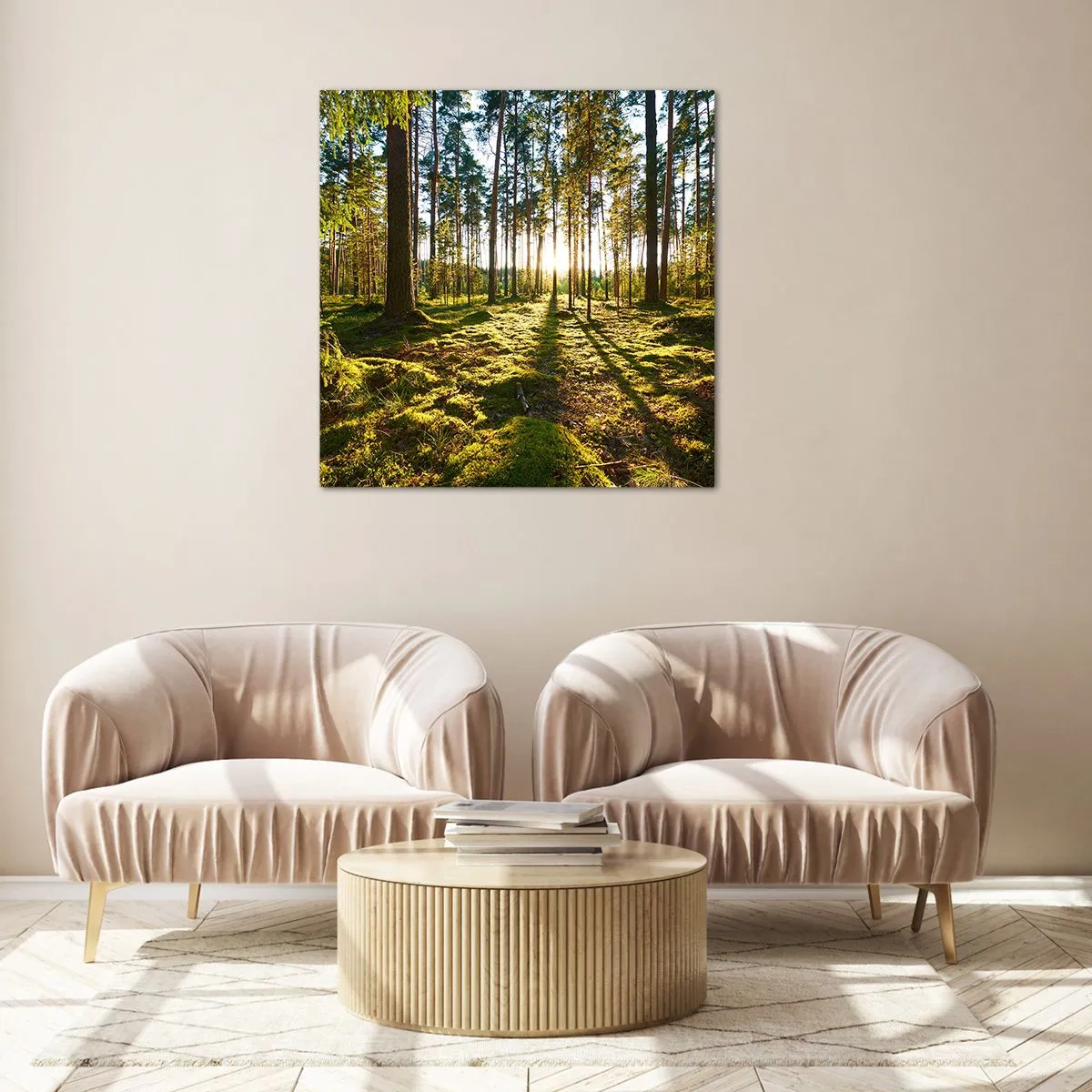 Glasbild - Bild auf glas - … Hinter den sieben Wäldern - 30x30 cm