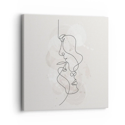 Bild auf Leinwand - Leinwandbild - Verstrickt in eine Umarmung - 30x30 cm