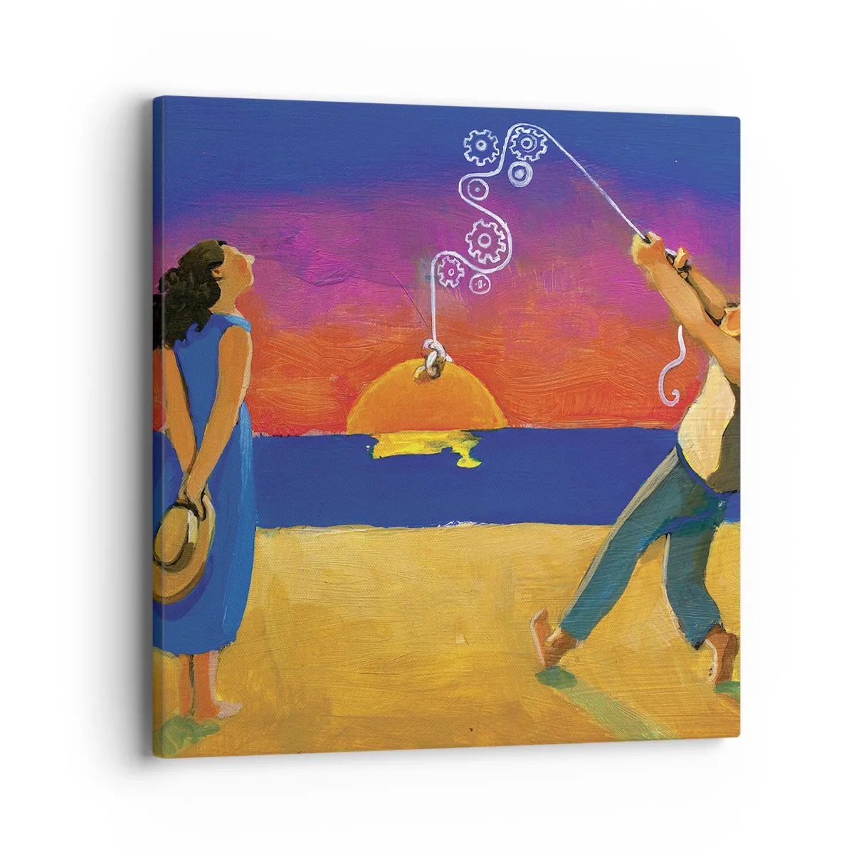 Bild auf Leinwand - Leinwandbild - Mehr als ein Sternchen vom Himmel - 40x40 cm