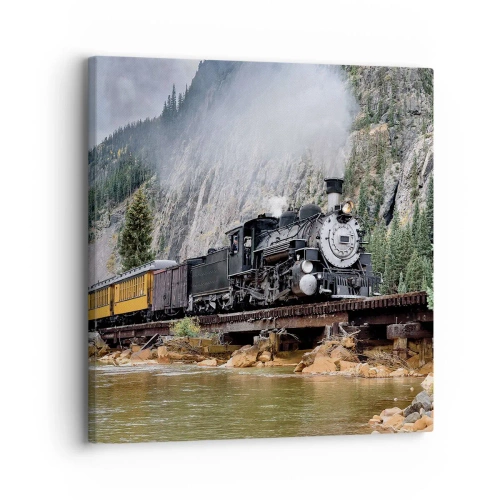 Bild auf Leinwand - Leinwandbild - Wo willst du hin? Wohin? - 30x30 cm