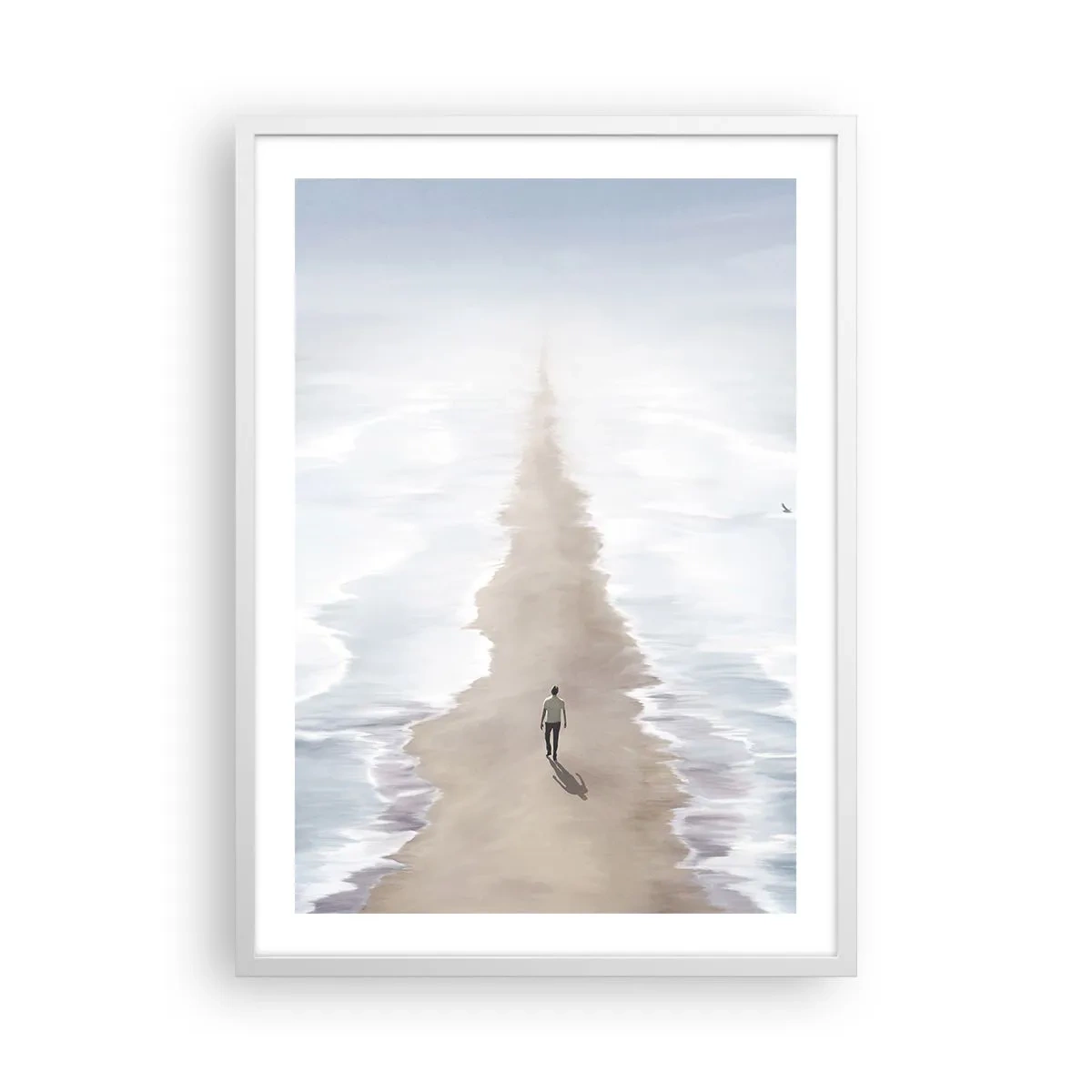 Poster in einem weißen Rahmen - Glänzende Zukunft - 50x70 cm