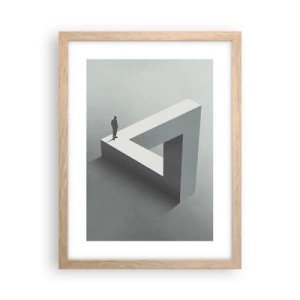 Poster in einem Rahmen aus heller Eiche - Es ist also doch möglich - 30x40 cm