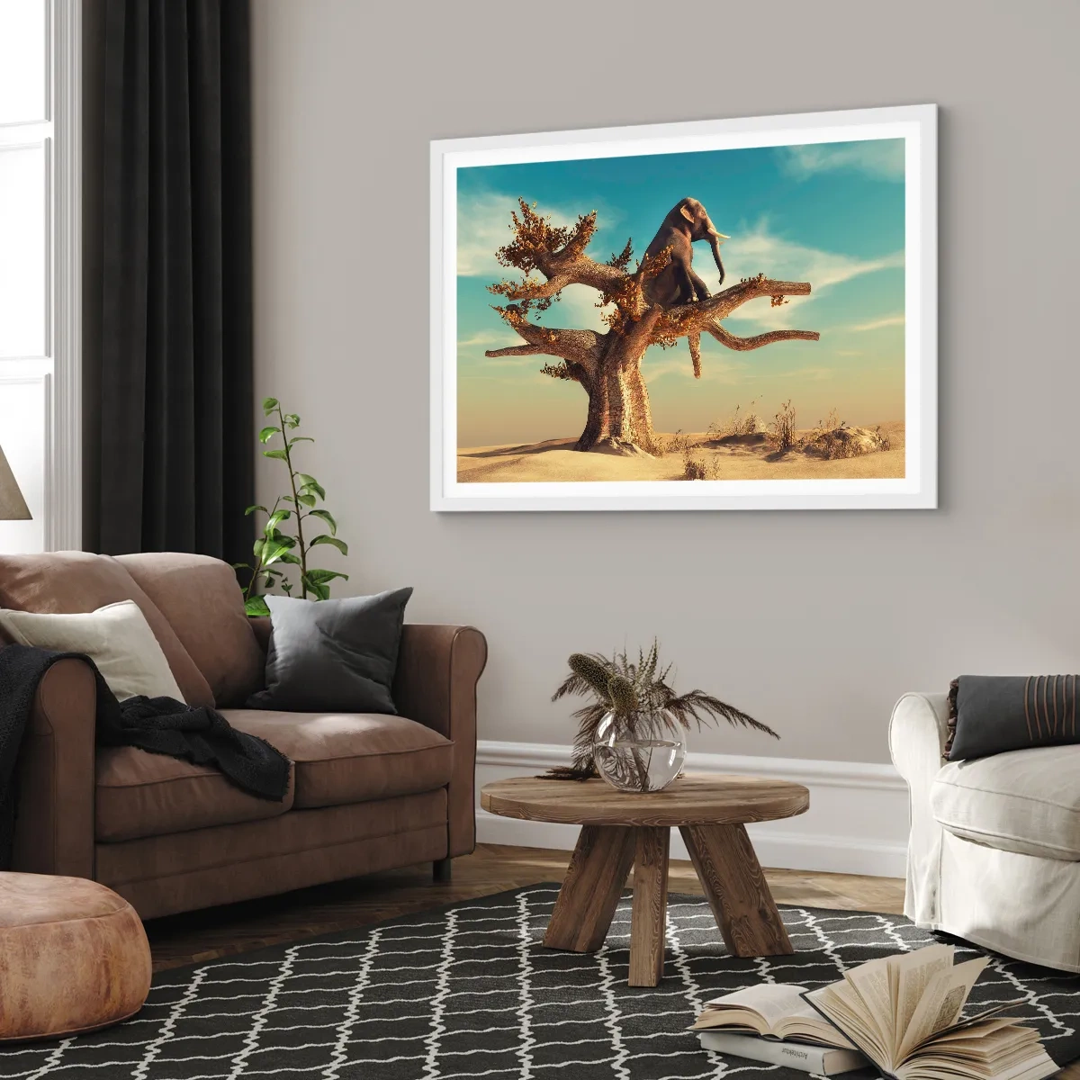 Poster in einem weißen Rahmen - Ein neuer Standpunkt - 70x50 cm