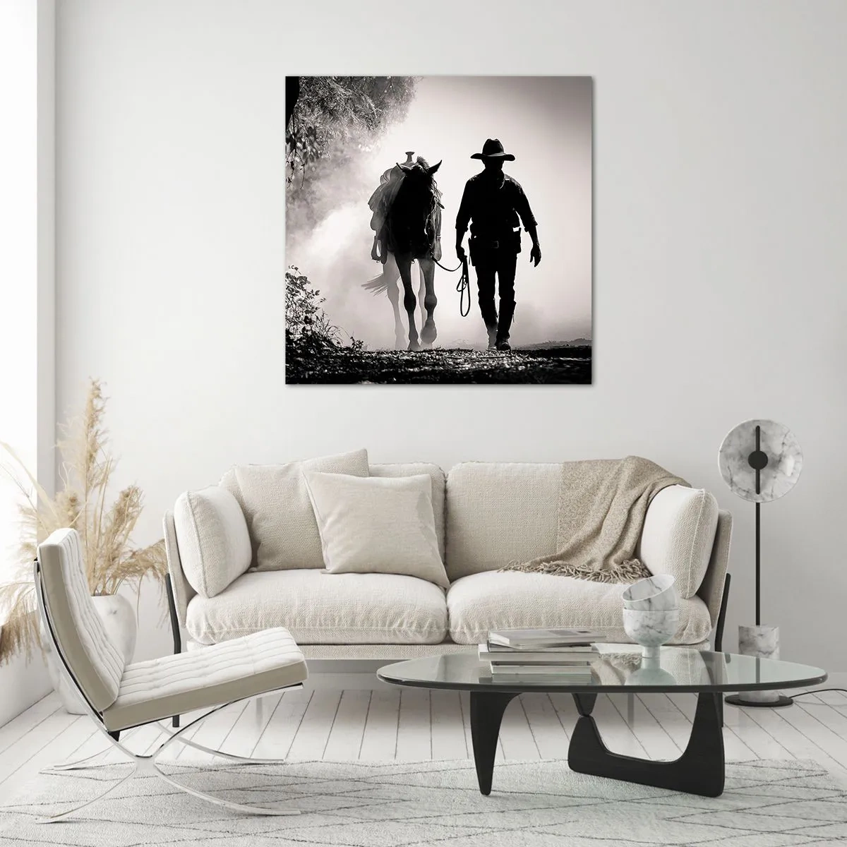 Glasbild - Bild auf glas - Texas-Morgen - 70x70 cm