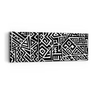 Bild auf Leinwand - Leinwandbild - Präkolumbianische Komposition - 90x30 cm