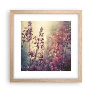 Poster in einem Rahmen aus heller Eiche - Geheimnisvoller Garten - 30x30 cm