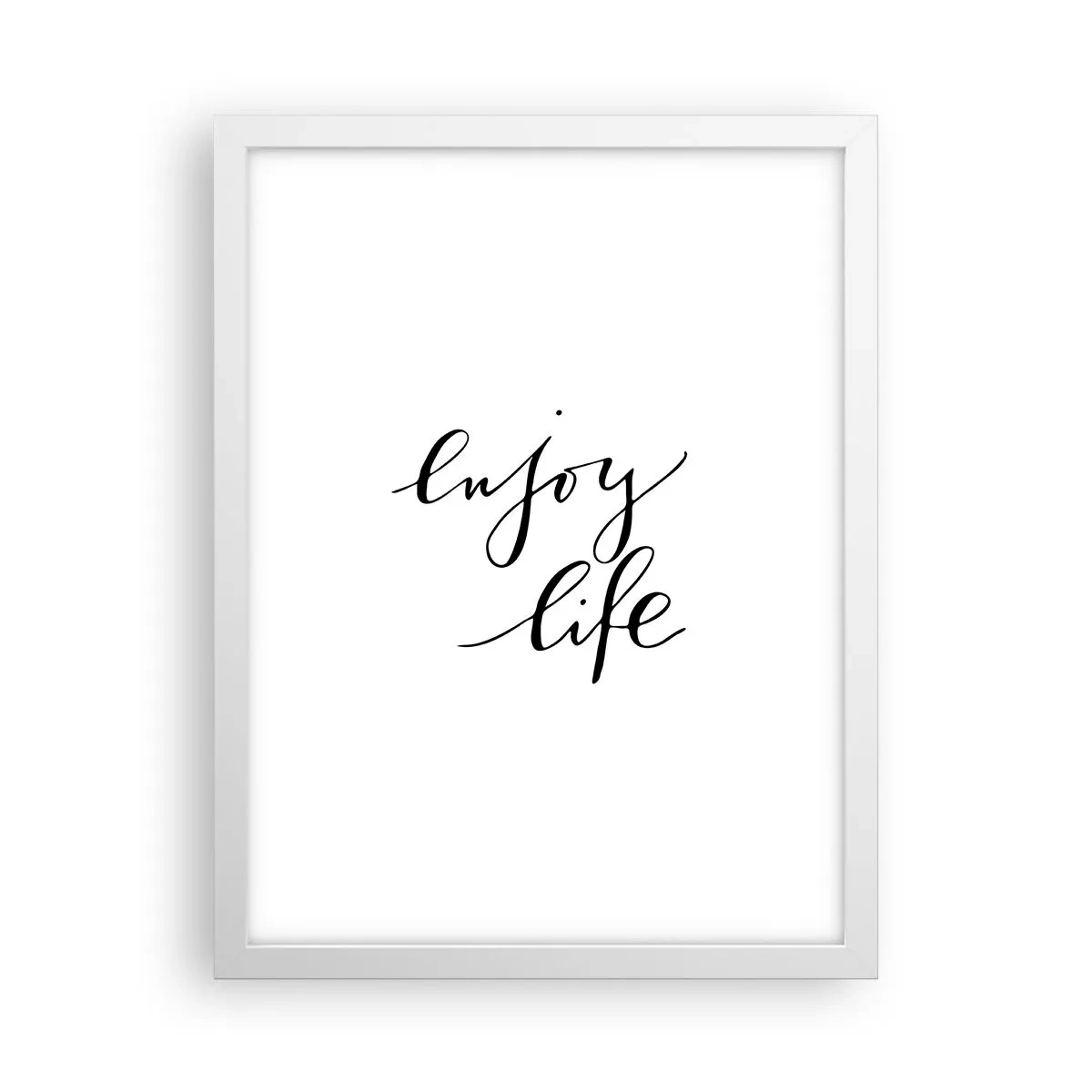 Poster in einem weißen Rahmen - Nichts hinzufügen… - 30x40 cm