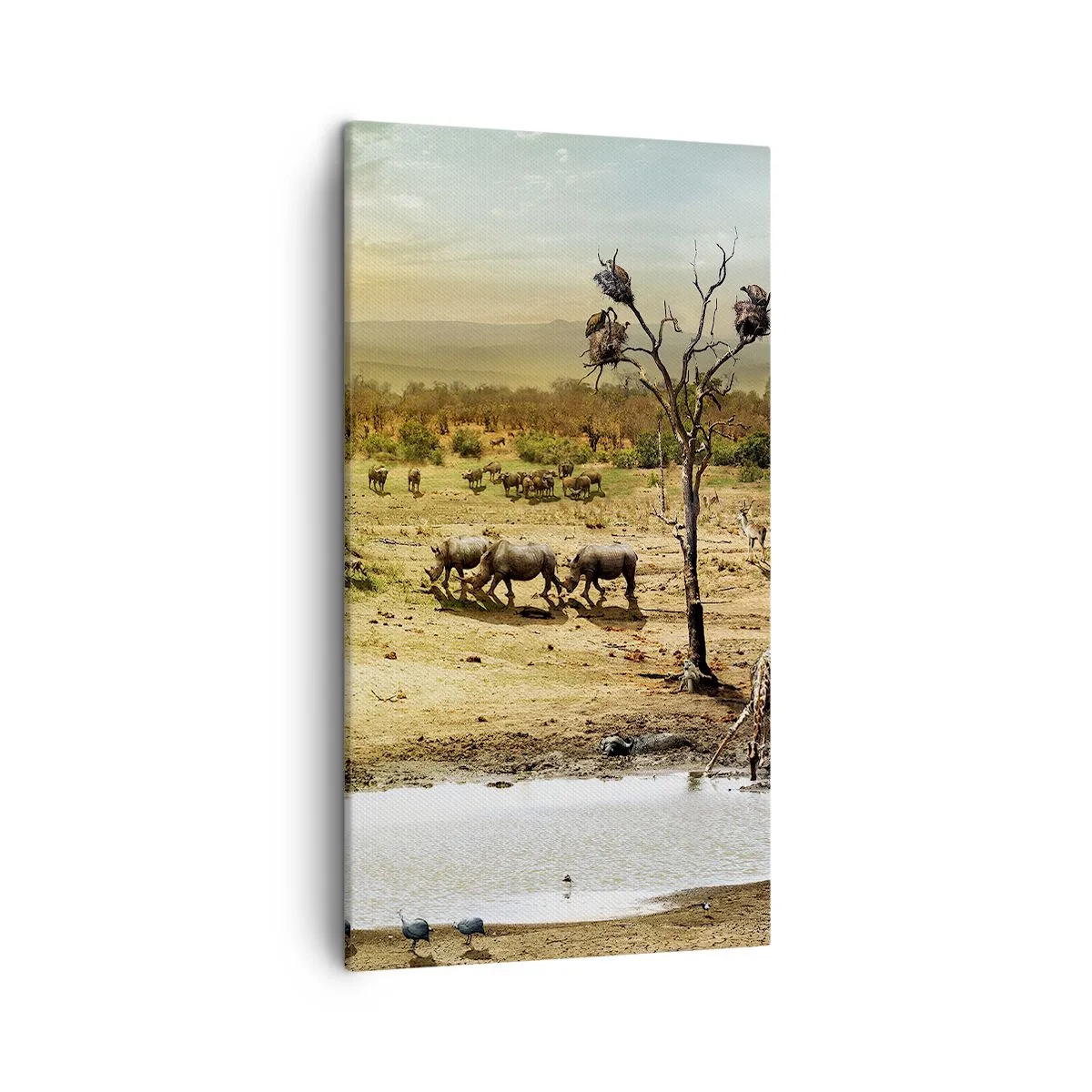 Bild auf Leinwand - Leinwandbild - Ein Fluss floss aus Eden ... - 45x80 cm