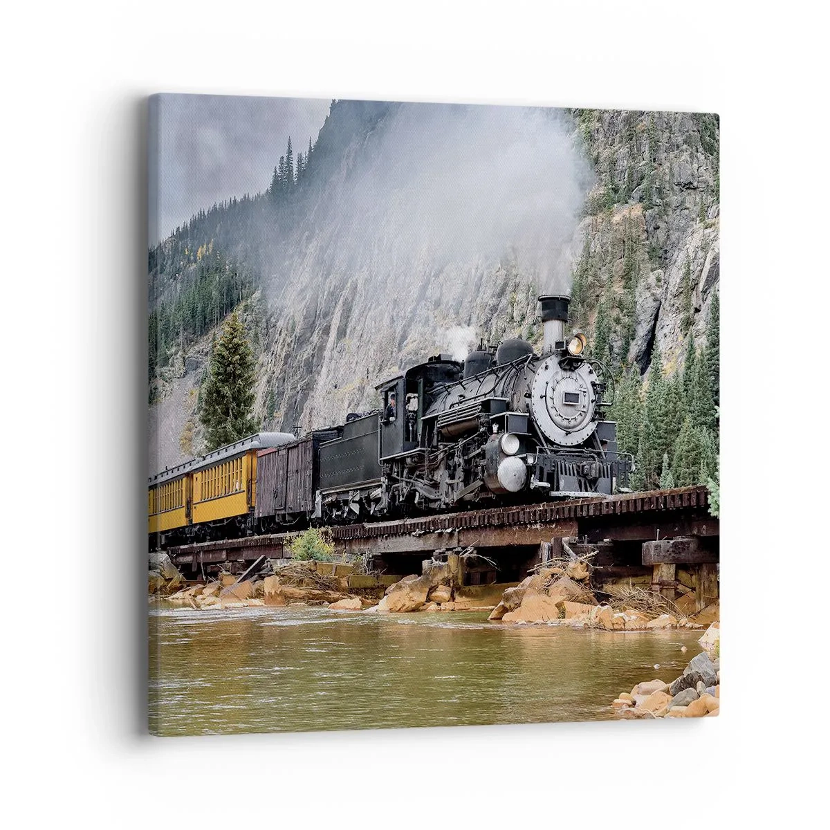 Bild auf Leinwand - Leinwandbild - Wo willst du hin? Wohin? - 40x40 cm