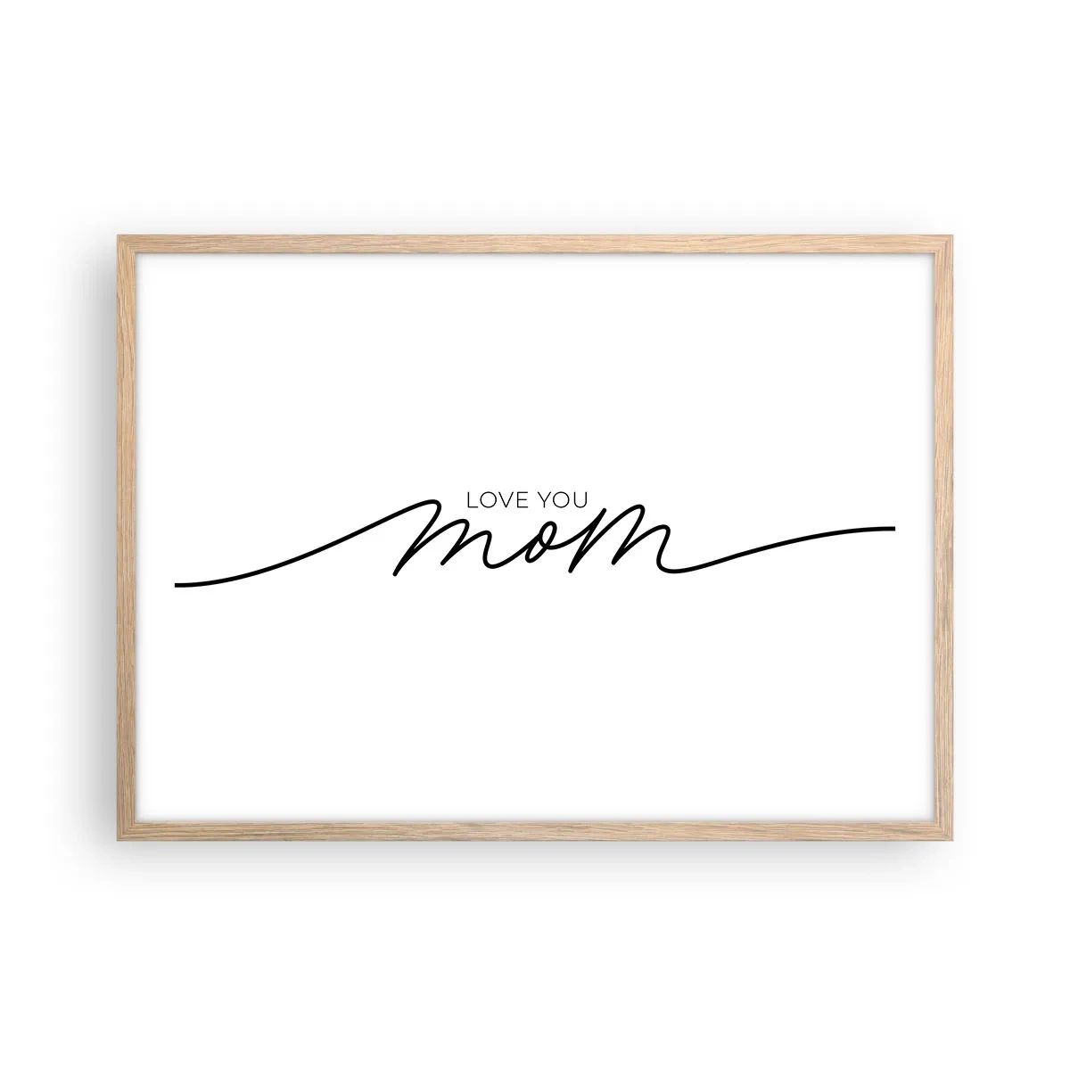 Poster in einem Rahmen aus heller Eiche - Große Emotionen - 70x50 cm