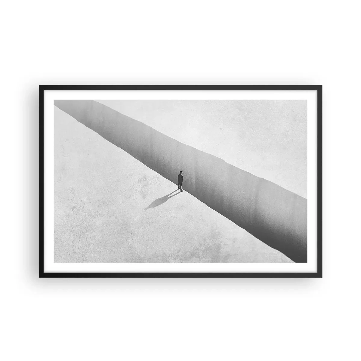 Poster in einem schwarzem Rahmen - Klares Ziel - 91x61 cm