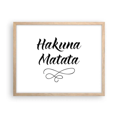 Poster in einem Rahmen aus heller Eiche - Bester Ratschlag - 50x40 cm