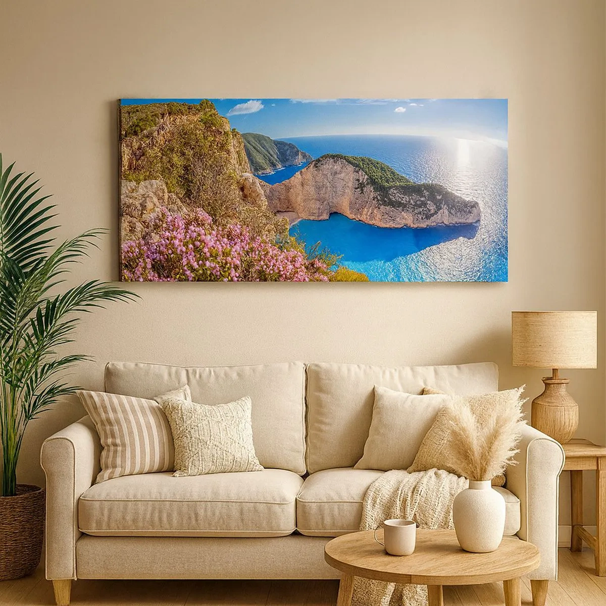 Bild auf Leinwand - Leinwandbild - Mein toller Griechenlandurlaub - 100x40 cm