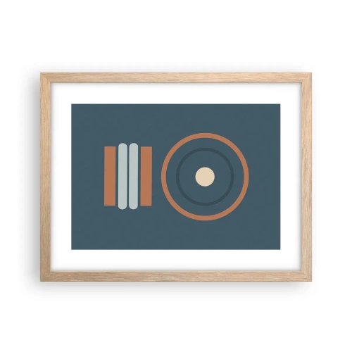 Poster in einem Rahmen aus heller Eiche - Das Wesen der Dinge - 40x30 cm