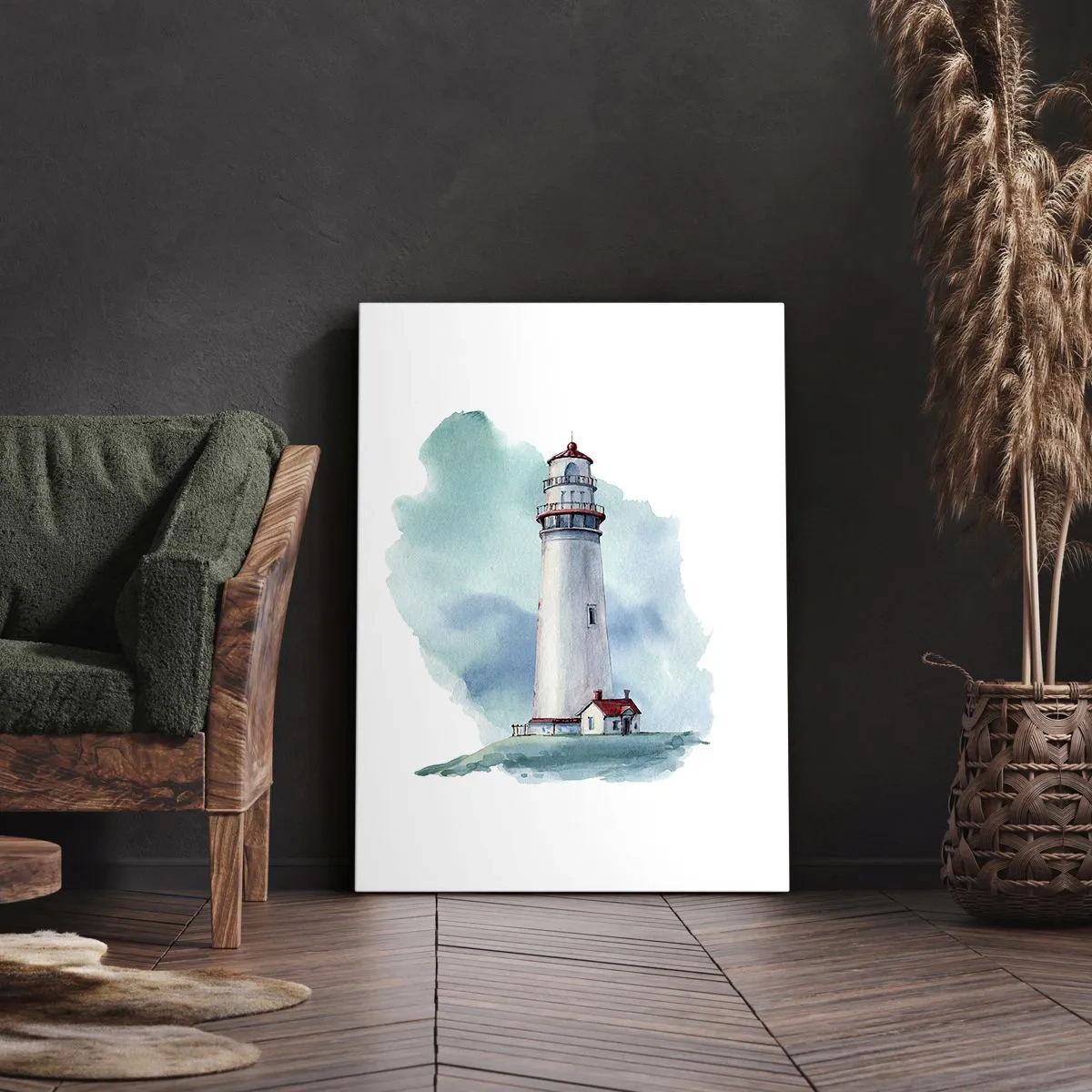 Bild auf Leinwand - Leinwandbild - Sanfte Schwester vom Blau - 45x80 cm