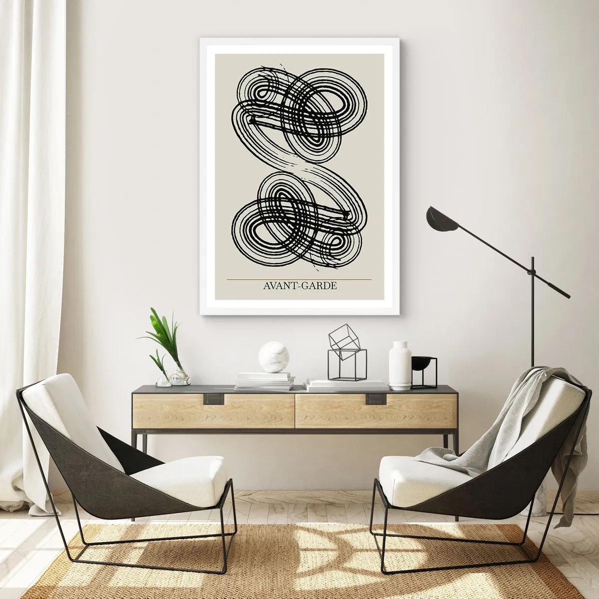 Poster in einem weißen Rahmen - Es kam spontan heraus - 30x40 cm
