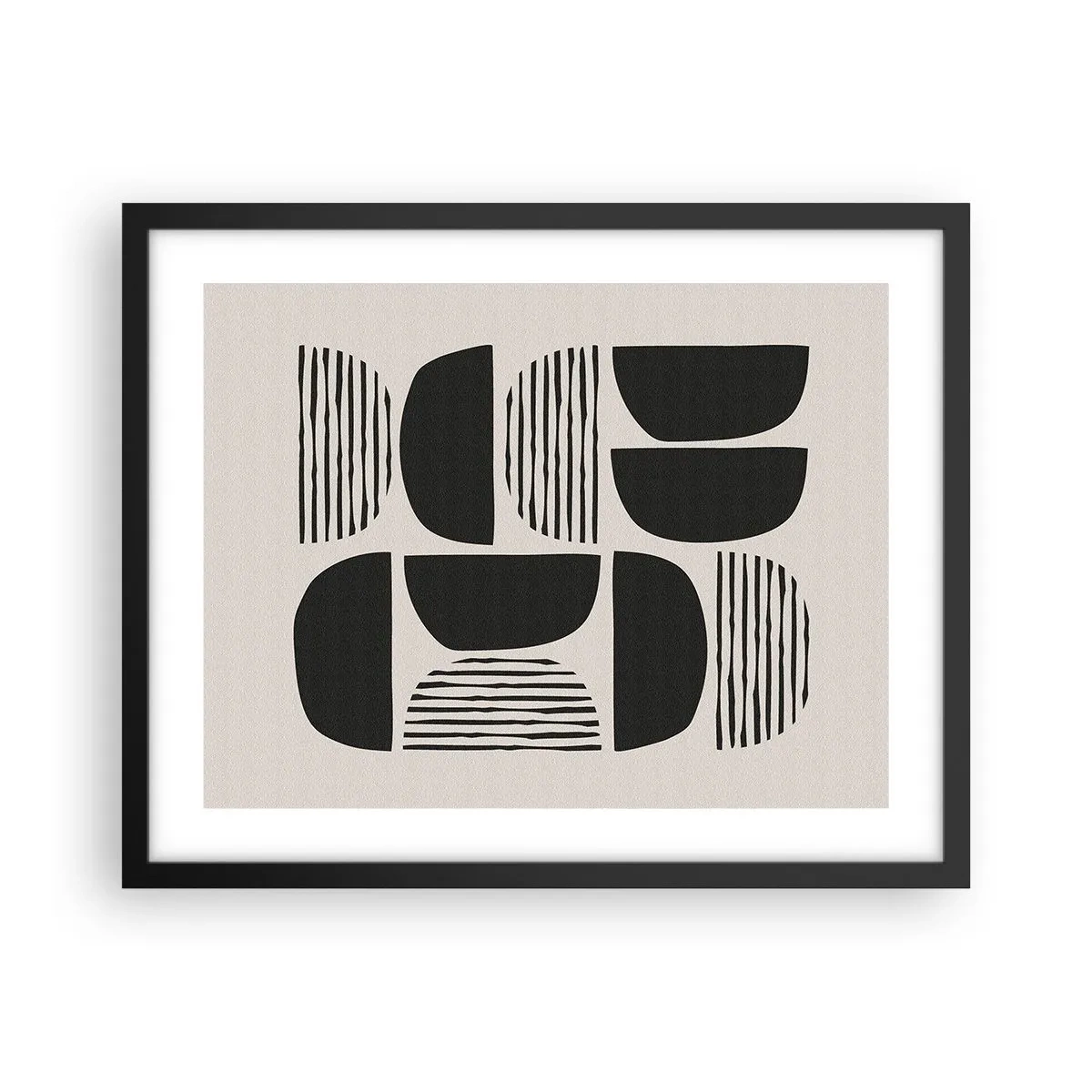 Poster in einem schwarzem Rahmen - Halbherzige Deals - 50x40 cm