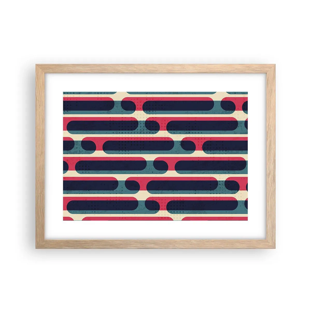 Poster in einem Rahmen aus heller Eiche - In die Tiefe und vorwärts - 40x30 cm