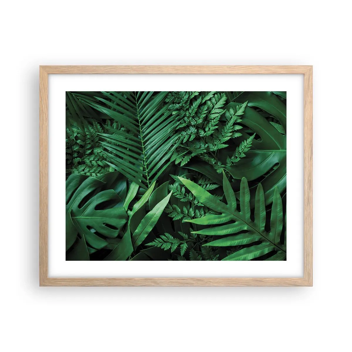 Poster in einem Rahmen aus heller Eiche - Eingebettet ins Grüne - 50x40 cm