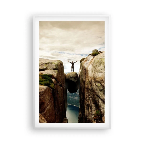 Poster in einem weißen Rahmen - Wie geht's mir?! - 61x91 cm