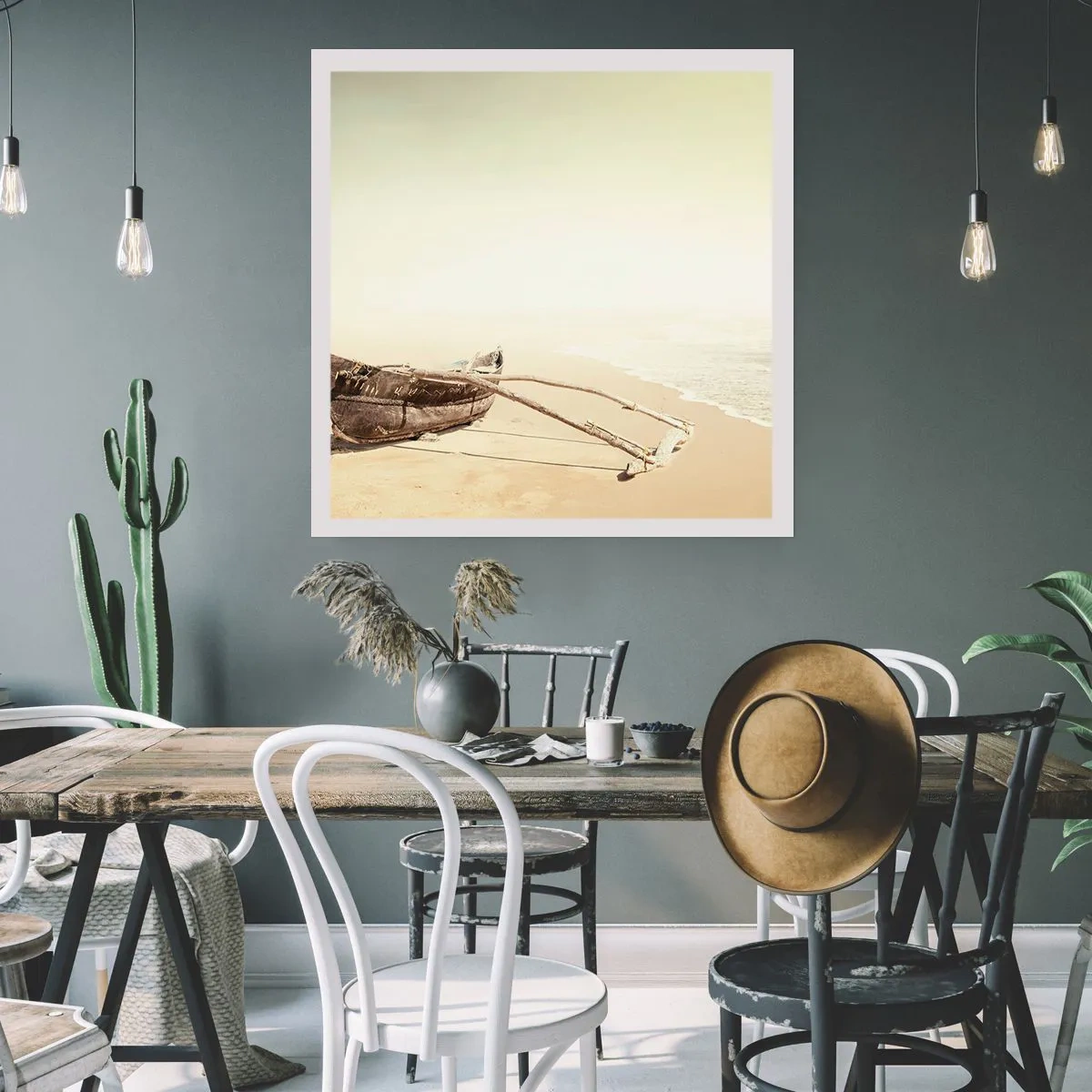 Poster - Erinnerung an die Südsee - 60x60 cm