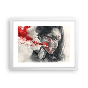 Poster in einem weißen Rahmen - Im Dunst der Absurdität - 40x30 cm