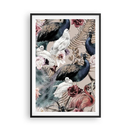 Poster in einem schwarzem Rahmen - Im Schlossgarten - 61x91 cm