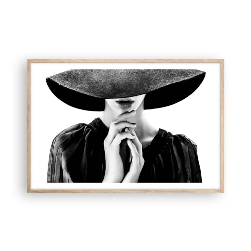 Poster in einem Rahmen aus heller Eiche - Versteckte Schönheit - 91x61 cm